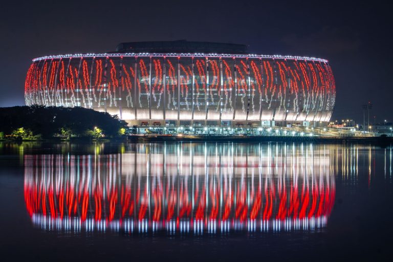AT T Stadium Gets Curtains for World Cup — Jerry Jones Never Did